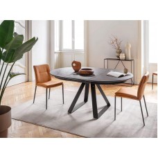 Calligaris ATLANTE bővíthető kerek étkezőasztal